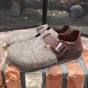Birkenstock wool & leather loafers size 43